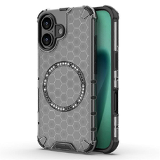 iPhone 17 Techsuit - HoneyComb Shield MagSafe - Fekete tok
