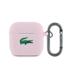 Lacoste Liquid Silicone Croc Logo tok AirPods 4-hez rózsaszín