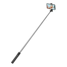 Selfie bot WHS1Y teleszkópos tripod 1m telefon tartóval - fekete