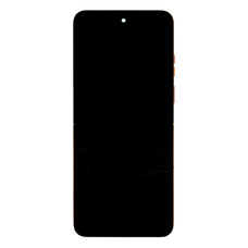 Motorola RAZR 50 Ultra LCD kijelző + érintőegység + előlapi burkolat Peach Fuzz (Szerviz csomag)