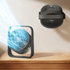 Rtako WD0Y6S Kettős Légcsavaros Mini Ventilátor 3600mAh - Fekete - 0. kép
