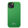 Lacoste Liquid Silicone Microfiber Croc Logo MagSafe tok iPhone 14-hez Zöld - 1. kép