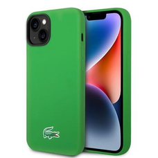 Lacoste Liquid Silicone Microfiber Croc Logo MagSafe tok iPhone 14-hez Zöld