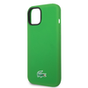 Lacoste Liquid Silicone Microfiber Croc Logo MagSafe tok iPhone 14-hez Zöld - 3. kép