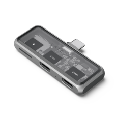 Satechi Mobile XR Hub with dual USB-C and microSD - Space Gray