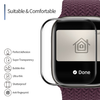 Blueo - Magas Molekulájú Képernyővédő Por Eltávolító Lokátorral - Apple Watch 10 42mm - Fekete - 2. kép