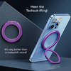 Techsuit - MagSafe telefontartó gyűrű (MPR3) - kerek alakú, alumínium ötvözet, 3M - kék. - 0. kép