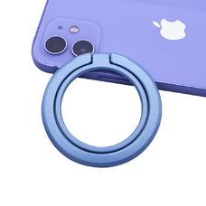 Techsuit - MagSafe telefontartó gyűrű (MPR3) - kerek alakú, alumínium ötvözet, 3M - kék.