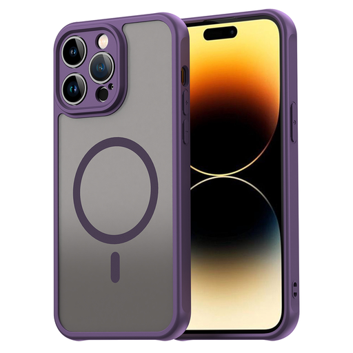 iPhone 14 Pro Max - Techsuit HaloFrost II MagSafe - Lila tok
