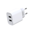 XO hálózati töltő CE02C 2x USB 2,1A fehér + microUSB kábel - 2. kép