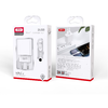 XO hálózati töltő CE02C 2x USB 2,1A fehér + microUSB kábel - 3. kép