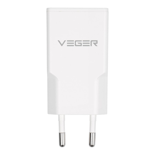 VEGER fali töltő USB A + USB C QC PD 30W 30W1A1C fehér