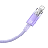 Baseus Lightning Explorer sorozatú gyorstöltő kábel USB-A, 1m, 2,4A (lila) - 3. kép