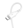 Vipfan Colorful X12 USB és Micro USB kábel, 3A, 1m (fehér) - 4. kép