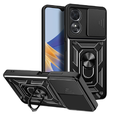 Oppo A17 - Techsuit - CamShield Sorozat - Fekete tok