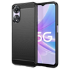 Oppo A58 5G / A78 5G - Techsuit - Szénszálas Szilikon - Fekete tok thumbnail