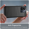 Xiaomi Redmi 12C - Techsuit - Szén-szilikon tok - Fekete - 2. kép
