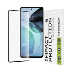 Teljes lefedettségű / Teljes ragasztású üvegfólia - Motorola Moto G72 - Fekete - Techsuit - 111D. üvegfólia