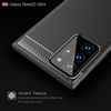 Samsung Galaxy Note 20 Ultra / Note 20 Ultra 5G - Techsuit - Karbonszálas Szilikon tok - Fekete. - 1. kép