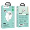HOCO töltő USB A + Type C PD QC 3A 20W N41 fehér - 2. kép