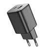 HOCO töltő USB A + Type C PD QC 3A 20W N41 fekete - 1. kép