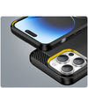 Carbon Case iPhone 14 Pro Max rugalmas gél hátlap fekete tok - 4. kép