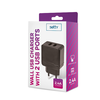 Setty töltő 2x USB 2,4A fekete - 0. kép