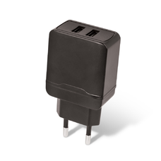 Setty töltő 2x USB 2,4A fekete