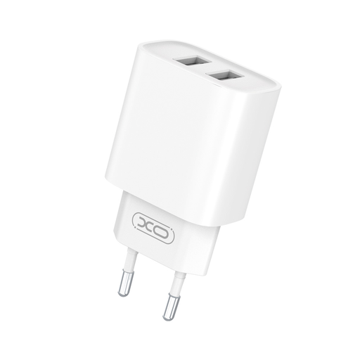 XO fali töltő CE02C 2x USB 2,1A fehér