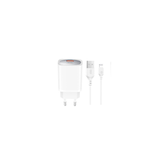 XO fali töltő CE19 QC 18W 1x USB fehér + Lightning kábel