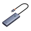  Baseus - Dokkolóállomás Lite Széria (B0005280A813-03) - Type-C 4x USB3.0-hoz, 5Gbps - Űrszürke - 0. kép