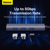  Baseus - Dokkolóállomás Lite Széria (B0005280A813-03) - Type-C 4x USB3.0-hoz, 5Gbps - Űrszürke - 2. kép