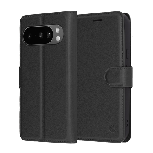 Bőrtok - Techsuit - Google Pixel 10 Pro XL - Fekete. tok Bőrtok - Techsuit - Google Pixel 10 Pro XL - Fekete. tok