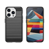 Rugalmas karbon mintázatú tok iPhone 15 Pro Carbon Case - fekete tok - 4. kép
