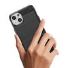 Flexibilis karbon mintájú tok iPhone 15 Plus Carbon Case - fekete tok - 2. kép