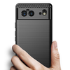  Google Pixel 6 Hátlap - Techsuit - Carbon Silicone - Fekete tok - 0. kép
