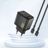 Dudao A28 45W GaN USB-C Hálózati Töltő - Fekete - 0. kép