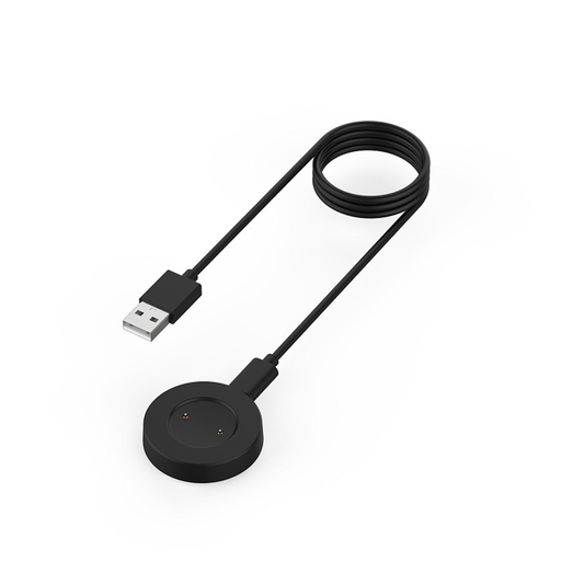 Vezeték nélküli töltőkábel Techsuit SmartWatch, Huawei Watch GT/GT2/Honor Watch GS3i-hez, USB, 3.5W, asztali tartóval - Fekete.