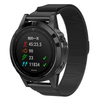 Techsuit - 22mm-es QuickFit óraszíj (W009) - Kompatibilis Garmin Fenix 5/5 Plus 6/6 Pro/7/Forerunner 935/945/955/Approach S60/S62 - Fekete. - 0. kép