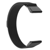 Techsuit - 22mm-es QuickFit óraszíj (W009) - Kompatibilis Garmin Fenix 5/5 Plus 6/6 Pro/7/Forerunner 935/945/955/Approach S60/S62 - Fekete. - 1. kép