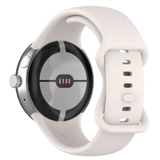 Karóra szíj - Techsuit (W031) - Google Pixel Watch 3 45mm - Krémfehér színben.