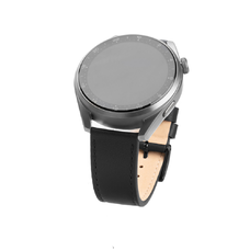 Fixed - Bőrszíj 22mm - Huawei Watch GT 2 (46mm)/GT 2 Pro/GT 3 Pro (46mm)/Ultimate, Xiaomi Watch S1 - Fekete