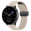 Techsuit - 18 mm-es óraszíj (W011) - Huawei Watch GT 4 (41mm)/W1/Honor Watch S1/Garmin Venu 2S/Vivoactive 4S - Bézs. - 0. kép