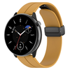 Techsuit - 18 mm-es óraszíj (W011) - Huawei Watch GT 4 (41 mm)/W1/Honor Watch S1/Garmin Venu 2S/Vivoactive 4S - Sárga. - 0. kép