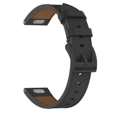Techsuit - 18mm-es óraszíj (W073) - Fekete - Huawei Watch GT 4 (41mm)/W1/Honor Watch S1/Garmin Venu 2S/Vivoactive 4S-hez.