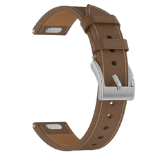 Techsuit - 18mm szíj (W073) - Kompatibilis Huawei Watch GT 4 (41mm), W1, Honor Watch S1, Garmin Venu 2S, Vivoactive 4S - Barna