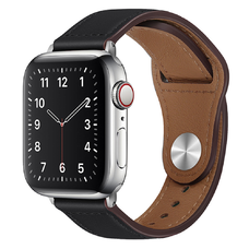 Férfi Techsuit óraszíj (W033) - Apple Watch modellekhez 1/2/3/4/5/6/7/8/9/10/SE/SE 2/Ultra/Ultra 2 (42/44/45/46/49mm) - Fekete.