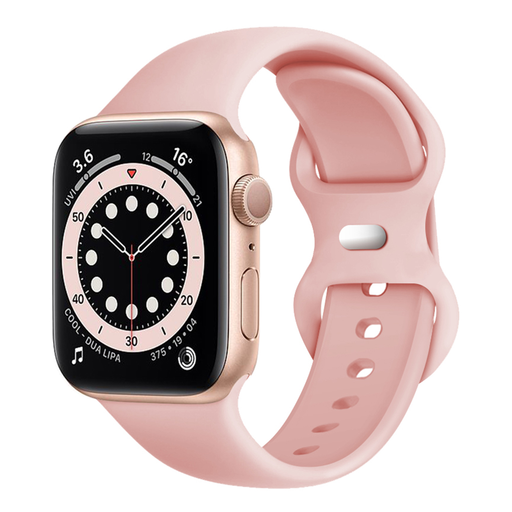 Apple Watch szíj - Techsuit (W031) - 1/2/3/4/5/6/7/8/9/10/SE/SE 2 (38/40/41/42mm) - Világos rózsaszín.