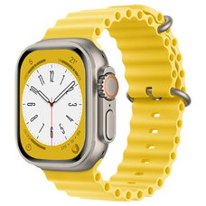 Apple Watch szíj (W038) - Techsuit - Apple Watch 1/2/3/4/5/6/7/8/9/10/SE/SE 2 (38/40/41/42mm) - Sárga.