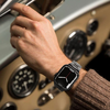Apple Watch szíj - Techsuit (W063) - Apple Watch 1/2/3/4/5/6/7/8/9/10/SE/SE 2/Ultra/Ultra 2 (42/44/45/46/49mm) - Fekete Narancs - 2. kép
